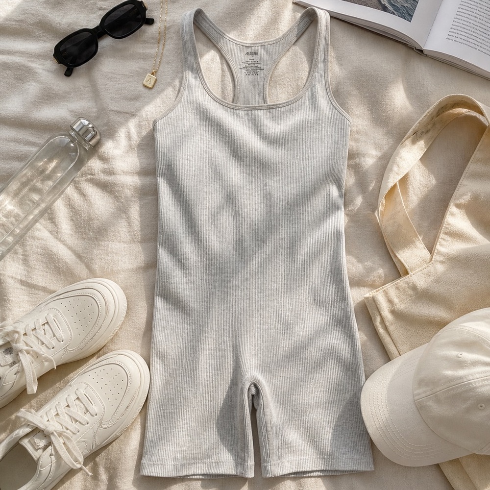 ARDENE Ribbed Romper